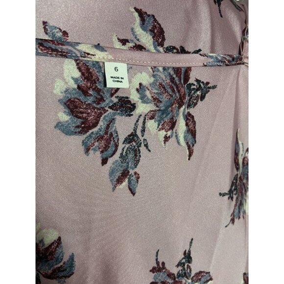 Cinq À Sept Womens Tiered Ruffle Floral Dress Size 6 Pink Sand Multi MSRP $395 - Picture 16 of 16